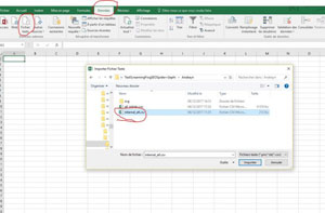 Importation  internal_all.csv dans Excel