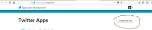 Create New Twitter App