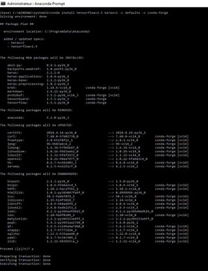 install tensorflow keras