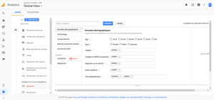 Page de Création de Segment Google Analytics