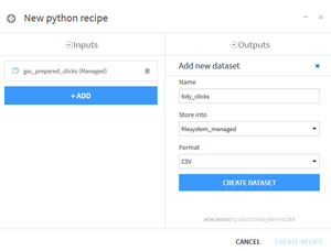 Création Recette Python